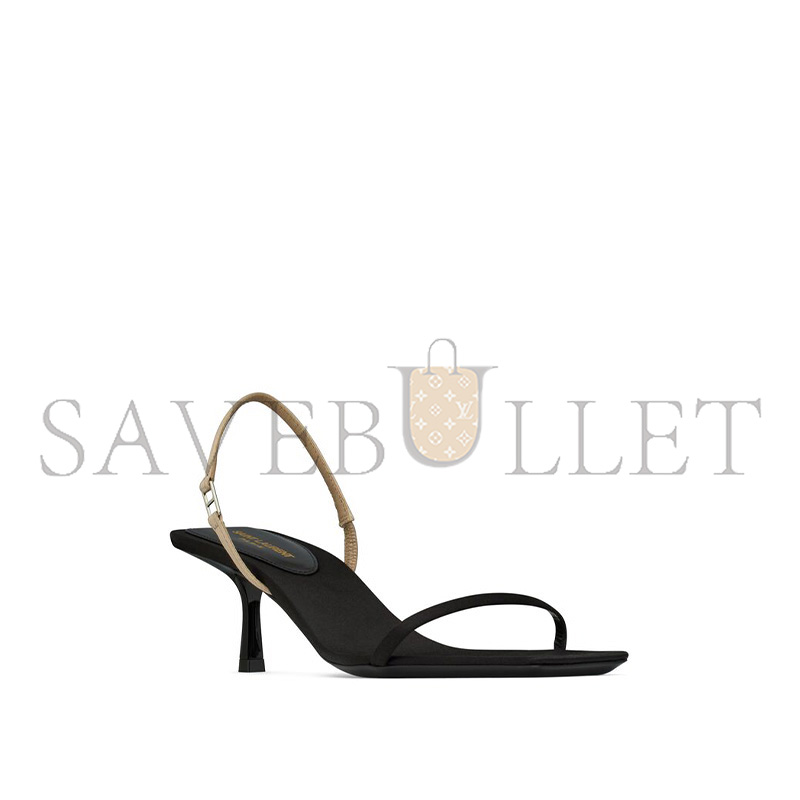 YSL JASPE SANDALS IN SATIN CREPE 8002239QNA21008